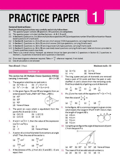 MTG CBSE 10 Years (2025-2016) Chapterwise Topicwise Solved Papers Class 10 Mathematics Standard - CBSE Champion For 2026 Exam | Free Video Solution of PYQs | CBSE Sample Papers (As Per Latest Pattern)