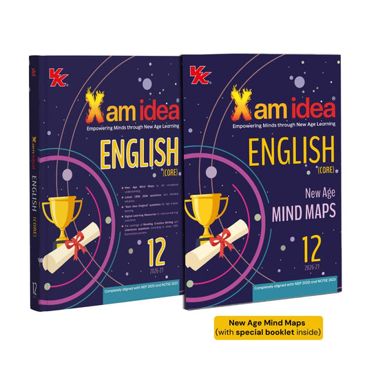 Xam idea English (Core) Class 12 (CBSE 2026-27) | With New Age Mind Maps | Latest CBSE 2026 Questions with Detailed Solutions | Xam Idea Original ... | Reading, Creative Writing & Literature