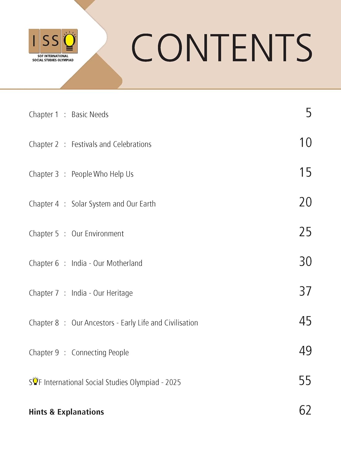 MTG International Social-Studies Olympiad (ISSO) Workbook Class 3 - Chapter-wise MCQs with Achievers Section - SOF Olympiad Books For 2026-27 Exam