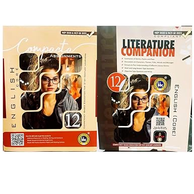 BBC English Core Compacta Assignments & Literature Companion for Class 12 - Set of 2 Books - Latest for 2025-26 Examination