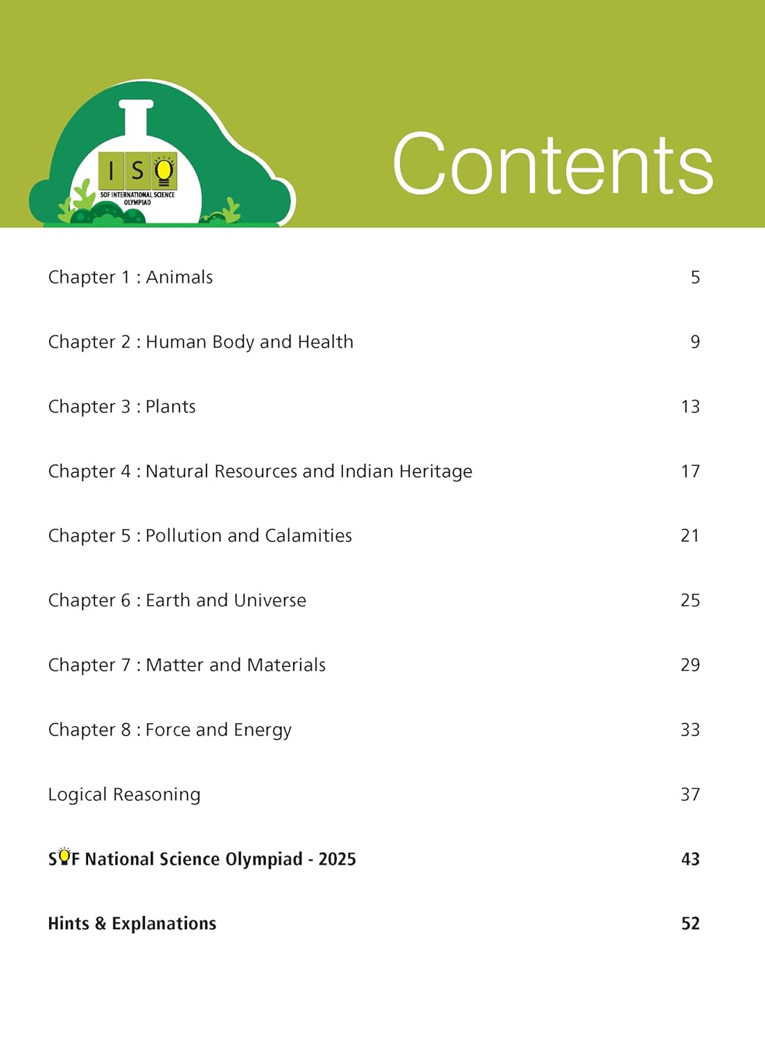 MTG International Science Olympiad (ISO) Workbook Class 5 - Chapter-wise MCQs, Quick Recap with Achievers Section - SOF Olympiad Books For 2026-27 Exam