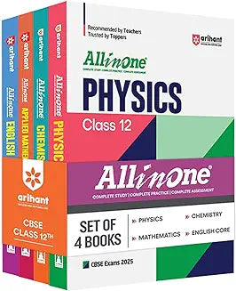 ARIHANT ALL IN ONE COMBO - PHYSICS, CHEMISTRY, MATHEMATICS, ENGLISH CORE FOR CLASS 12 (SET OF 4 BOOKS)