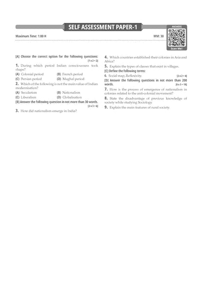 Oswaal CBSE Question Bank Chapterwise and Topicwise SOLVED PAPERS Class 12 Sociology For Exam 2026