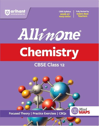 Arihant Class 12 CBSE All in One Physics + Chemistry + Maths + English Core - Combo Set of 4 Books - Includes | Focused Theory | Exercises Practice | CBQs | - For 2027 Exams