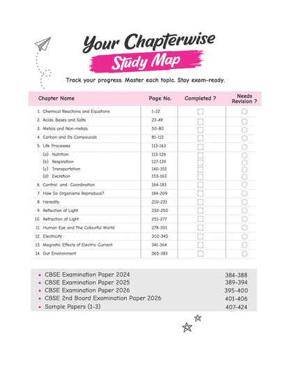 Arihant CBSE Question Bank Class 10 Science For Board Exam 2027 | Chapterwise PYQs (2026–2016) with Revision Theory, Detailed Solutions, Exam Tips & Sample Papers As per Latest CBSE Syllabus