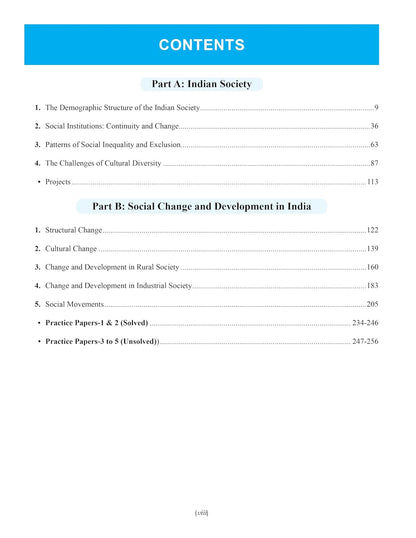 Full Marks Sociology Complete Study Material Class 12 | Based on Latest NCERT Textbook Sociology (Indian Society, Social change and development in India) | Includes Chapterwise Summary, Solved Q/A, Practice Papers and More