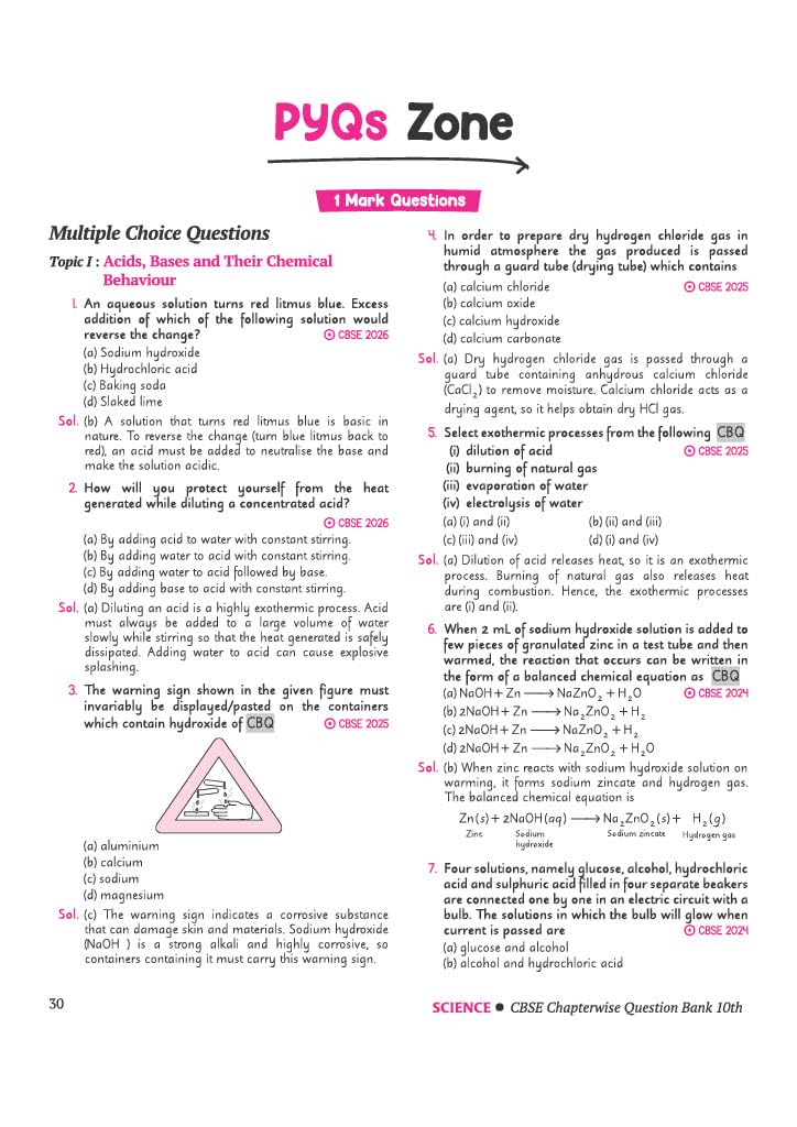 Arihant CBSE Question Bank Class 10 Science For Board Exam 2027 | Chapterwise PYQs (2026–2016) with Revision Theory, Detailed Solutions, Exam Tips & Sample Papers As per Latest CBSE Syllabus