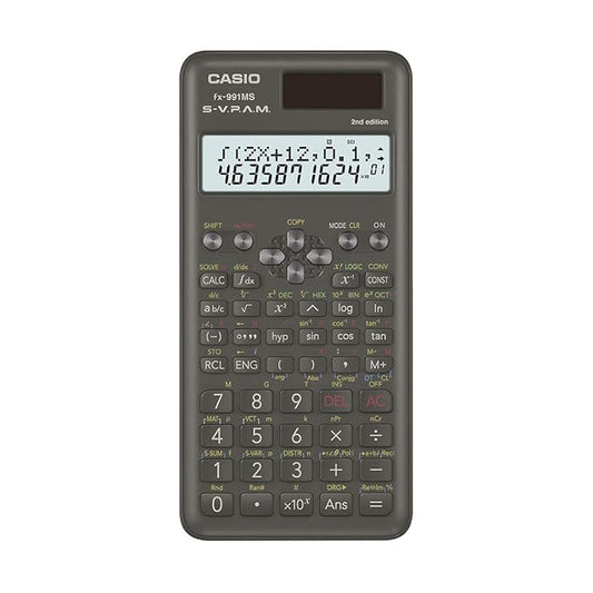 Casio FX-991MS 2nd Gen Non-Programmable Scientific Calculator, 401 Functions and 2-line Display