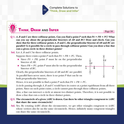 Xam idea NCERT Solutions Mathematics Class 9 (Ganita Manjari Part-1) | CBSE 2026-27 | Solved ‘Think and Reflect’ & ‘Think, Draw and Infer’ Questions | ... Exercise Sets & End-of-Chapter Exercises