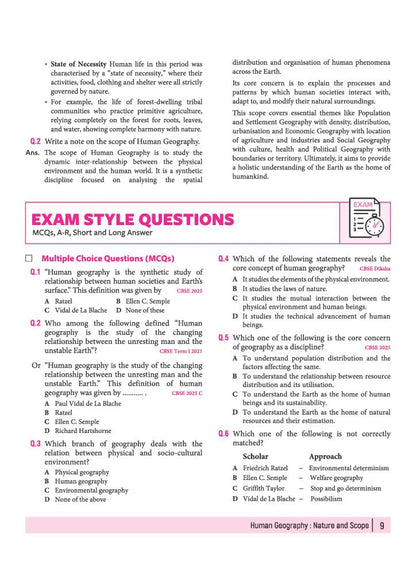 Arihant All in One Geography Class 12 for CBSE Exam 2026-27 | NCERT Based Complete Theory, Practice Exercises, CBQs, A-R, Sample Papers & Mind Maps | Revised Edition as per Latest Syllabus