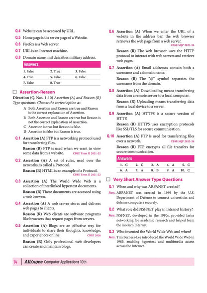 Arihant All in One Computer Application Class 10 for CBSE Exam 2026-27 | NCERT Based Complete Theory, Practice Exercises, CBQs, A-R, Sample Papers & Mind Maps | Revised Edition as per Latest Syllabus