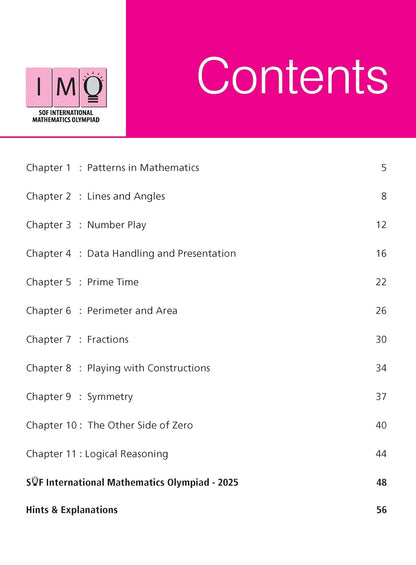 MTG International Mathematics Olympiad (IMO) Workbook Class 6 - Chapter-wise MCQs with Achievers Section - SOF Olympiad Books For 2026-27 Exam