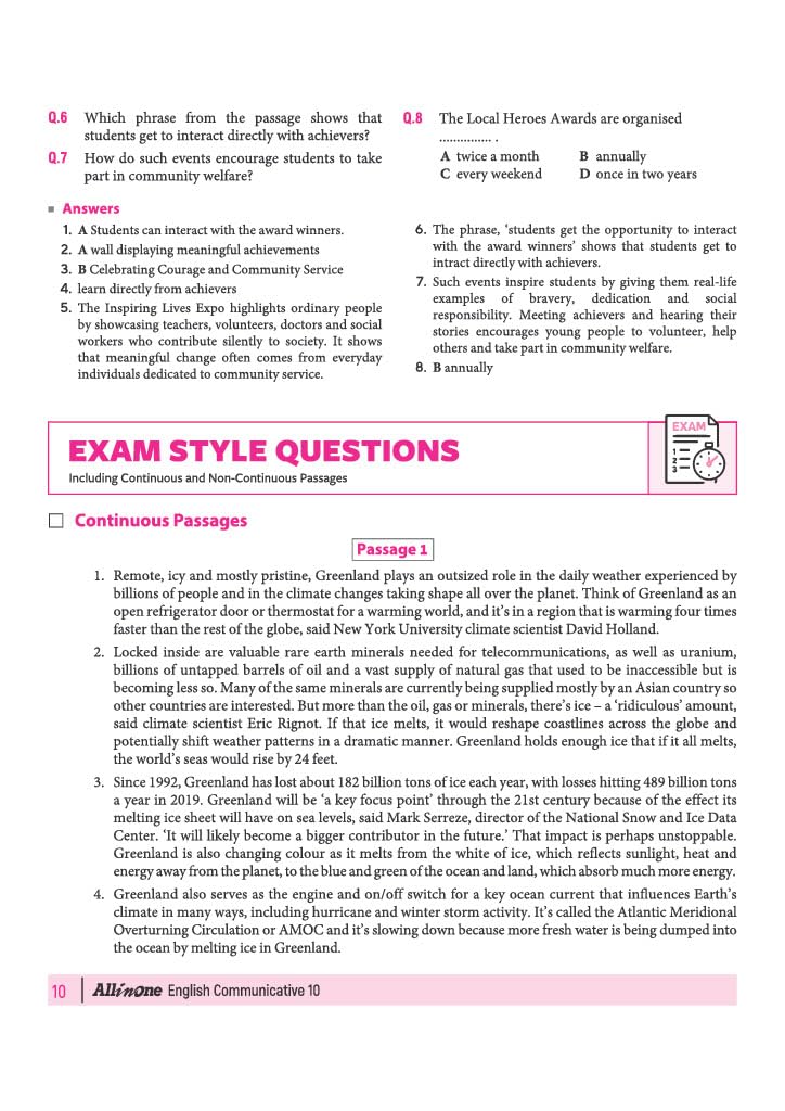 Arihant All in One English Communicative Class 10 for CBSE Exam 2026-27 | NCERT Based Complete Theory, Practice Exercises, CBQs, A-R, Sample Papers & Mind Maps | Revised Edition as per Latest Syllabus