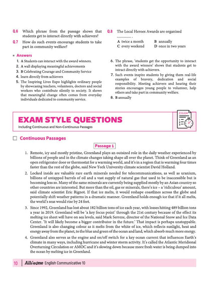 Arihant All in One English Communicative Class 10 for CBSE Exam 2026-27 | NCERT Based Complete Theory, Practice Exercises, CBQs, A-R, Sample Papers & Mind Maps | Revised Edition as per Latest Syllabus