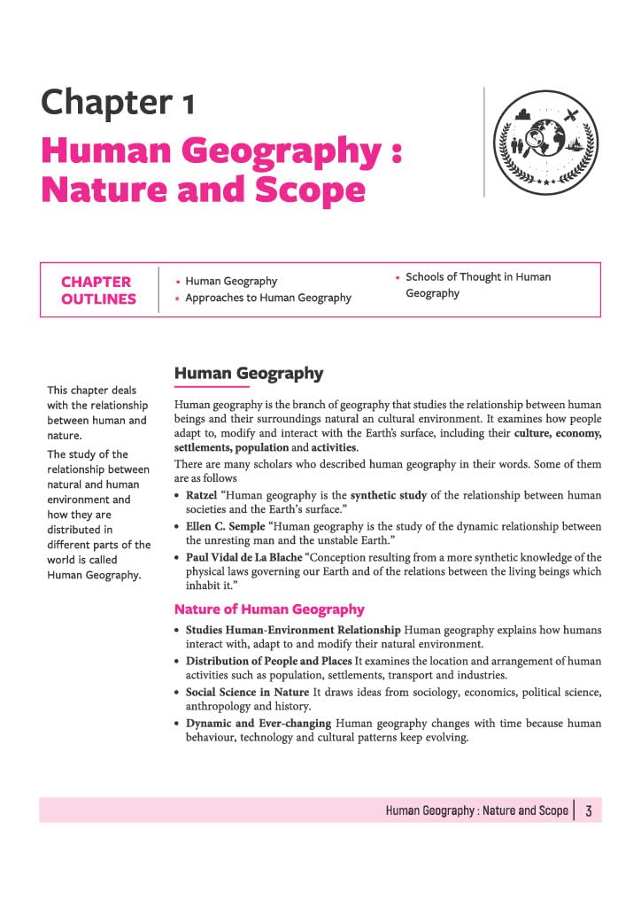 Arihant All in One Geography Class 12 for CBSE Exam 2026-27 | NCERT Based Complete Theory, Practice Exercises, CBQs, A-R, Sample Papers & Mind Maps | Revised Edition as per Latest Syllabus
