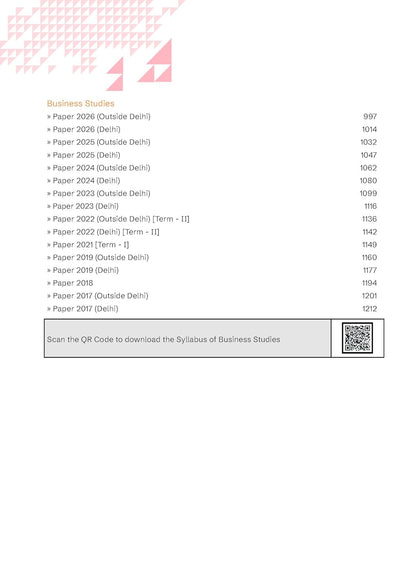 Gurukul by Oswaal CBSE Class 12 Commerce Stream 10 Years Solved Papers for 2027 Exam | Yearwise Board Papers 2017–2026 | Math, Accounts, Economics, Business Studies, English | All Sets Delhi & Outside