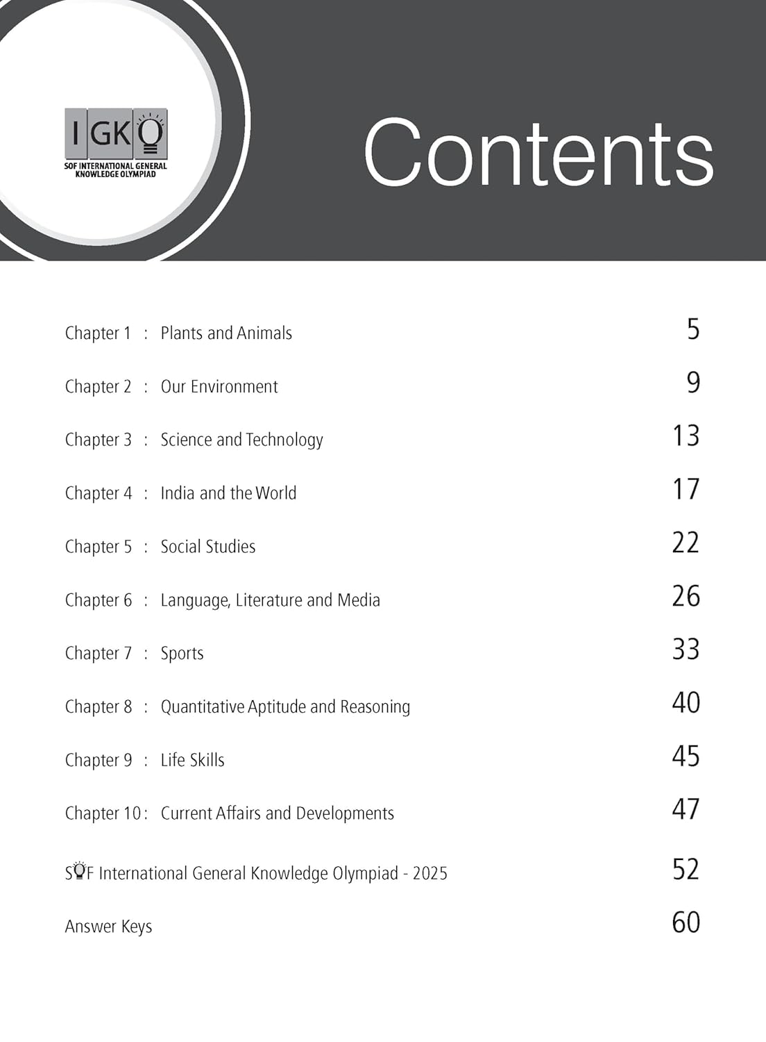 MTG International General Knowledge Olympiad (IGKO) Workbook Class 9 - Chapter-wise MCQs with Achievers Section - SOF Olympiad Books For 2026-27 Exam