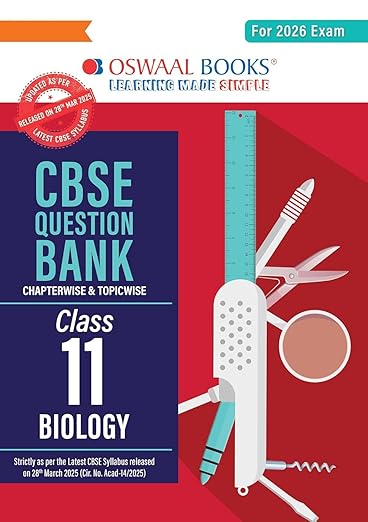 Oswaal CBSE Question Bank Class 11 Biology, Chapterwise and Topicwise Solved Papers For 2026 Exams