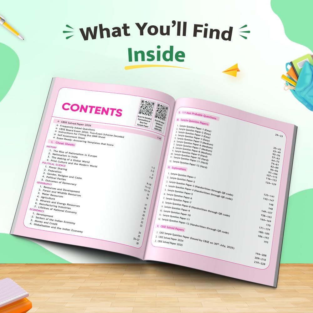 PW CBSE 15 Sample Question Papers Class 10 Social Science For 2027 Board Exam (New Pattern) | CBSE Like Question Booklet and Answer Sheets, Marking Stickers, Mind Maps, Most Probable Questions