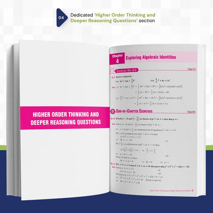Xam idea NCERT Solutions Mathematics Class 9 (Ganita Manjari Part-1) | CBSE 2026-27 | Solved ‘Think and Reflect’ & ‘Think, Draw and Infer’ Questions | ... Exercise Sets & End-of-Chapter Exercises