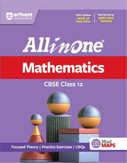Arihant Class 12 CBSE All in One Physics + Chemistry + Maths + English Core - Combo Set of 4 Books - Includes | Focused Theory | Exercises Practice | CBQs | - For 2027 Exams