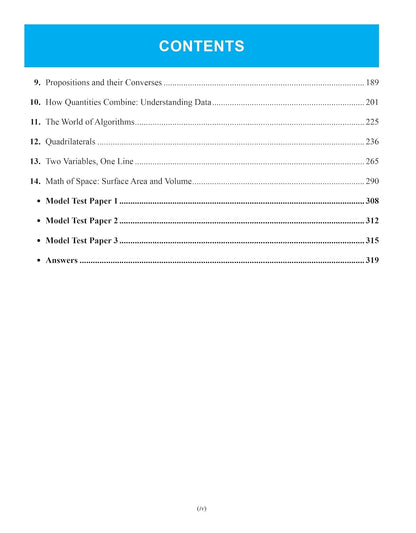 Full Marks Mathematics Complete Study Material Class 9 | Based on New NCERT Textbook GANITA MANJARI (Part-2) | Includes CBQ's, Solved Q/A, Model Test Papers and More