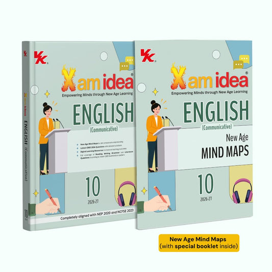 Xam Idea Class 10 English (Communicative) | CBSE 2026–27 Edition | CBSE Pattern-Based | Mind Maps, Grammar, Literature & Digital Resources | NEP & NCFSE Aligned
