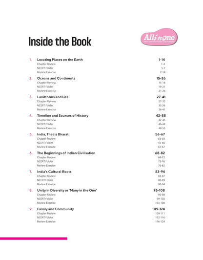 Arihant All in One Social Science for Class 6 | As per Recommendations of NEP 2020 | Based on the latest NCERT Exploring Society India and Beyond | Mind Map in Each Chapter and Competency-Based Questions