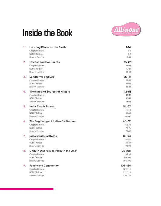 Arihant All in One Social Science for Class 6 | As per Recommendations of NEP 2020 | Based on the latest NCERT Exploring Society India and Beyond | Mind Map in Each Chapter and Competency-Based Questions