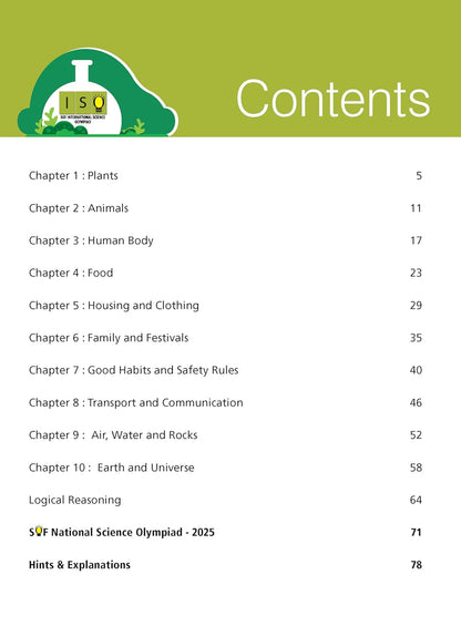 MTG International Science Olympiad (ISO) Workbook Class 2 - Chapter-wise MCQs, Quick Recap with Achievers Section - SOF Olympiad Books For 2026-27 Exam