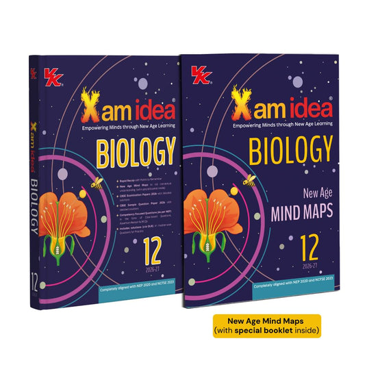 Xam idea Biology Class 12 – (CBSE 2026-27) | Mind Maps | Solved NCERT | Solved PYQs | MCQs, A-R, Case-based, VSA, SA, LA Questions | Solved 2026 CBSE Examination & Sample Papers