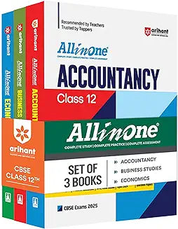 ARIHANT ALL IN ONE COMBO - ACCOUNTANCY, BUSINESS STUDIES, ECONOMICS FOR CLASS 12 (SET OF 3 BOOKS)