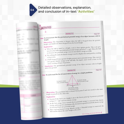 Xam idea NCERT Solutions Science Class 9 (Exploration) – CBSE 2026-27 | Solved Intext Questions & Exercise – Pause & Ponder, Think it over, What if, Revise Reflect Refine | Activities