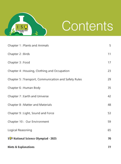 MTG International Science Olympiad (ISO) Workbook Class 3 - Chapter-wise MCQs, Quick Recap with Achievers Section - SOF Olympiad Books For 2026-27 Exam