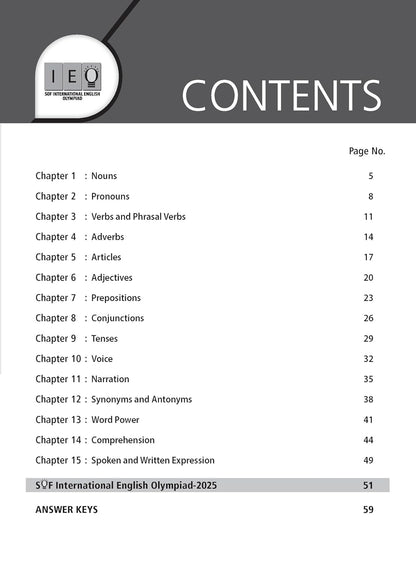 MTG International English Olympiad (IEO) Workbook Class 6 - Chapter-wise MCQs with Achievers Section - SOF Olympiad Books For 2026-27 Exam