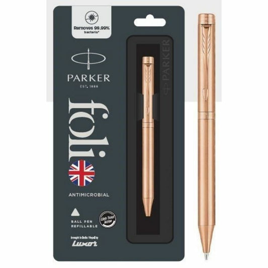 Parker Folio Antimicrobial Copper-Ion Coated Ballpoint Pen with Refill