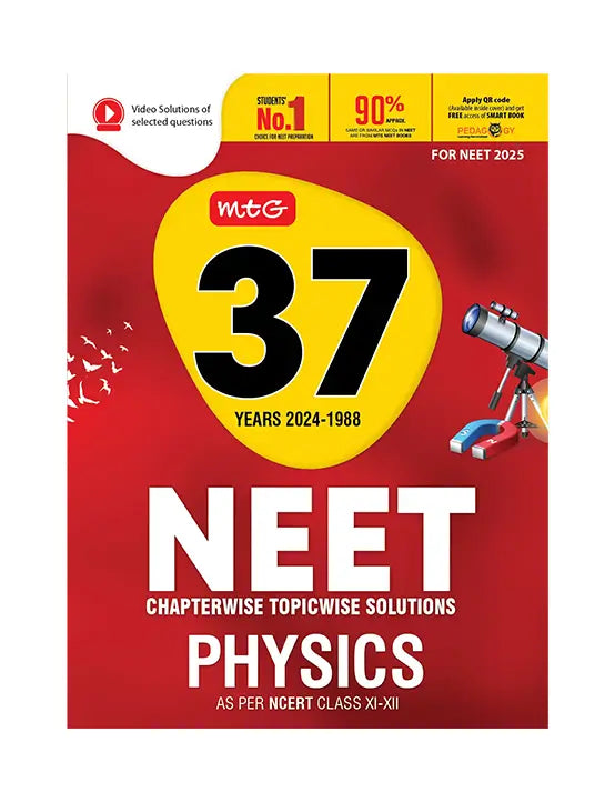 MTG – 37 Years NEET Physics PYP with Chapterwise Topicwise Solutions for NEET