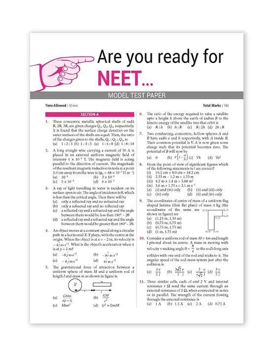 MTG – Physics, Objective NCERT at your FINGERTIPS | NEET-JEE Books (Based on NCERT Latest Pattern For 2025 Exam)