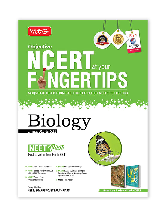 MTG – Biology, Objective NCERT at your FINGERTIPS | NEET Books (Based on NCERT Latest Pattern For 2025 Exam)