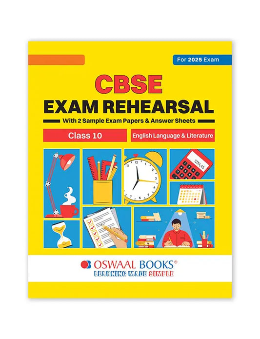 Oswaal Books – English Language & Literature, CBSE Exam Rehearsal for Class 10 (2025 Exam)