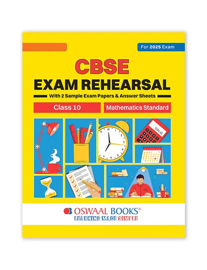 Oswaal Books – Mathematics Standard, CBSE Exam Rehearsal for Class 10 (2025 Exam)