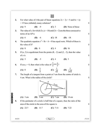 Oswaal Books – Mathematics Standard, CBSE Exam Rehearsal for Class 10 (2025 Exam)