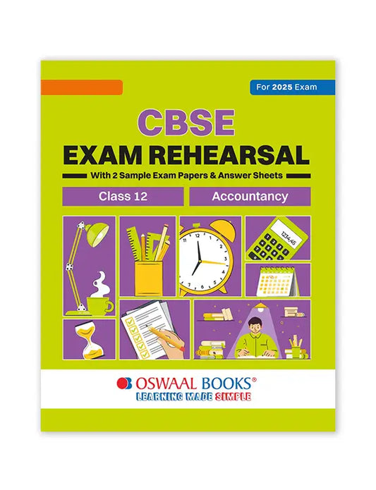 Oswaal Books – Accountancy, CBSE Exam Rehearsal for Class 12 (2025 Exam)