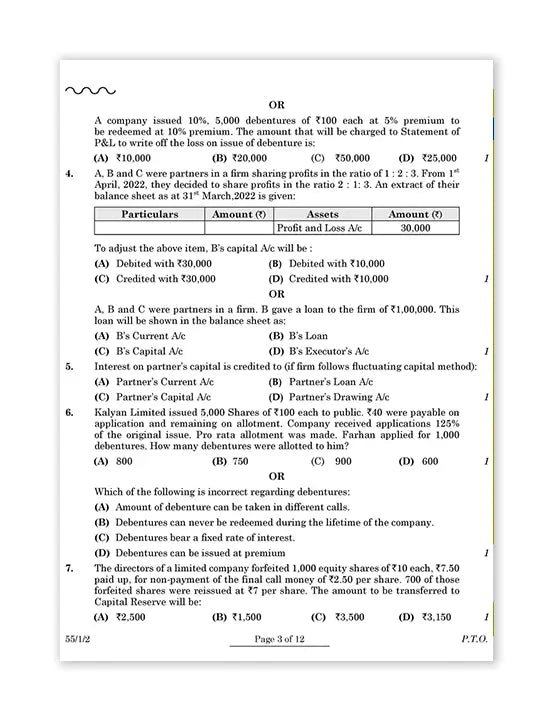 Oswaal Books – Accountancy, CBSE Exam Rehearsal for Class 12 (2025 Exam)