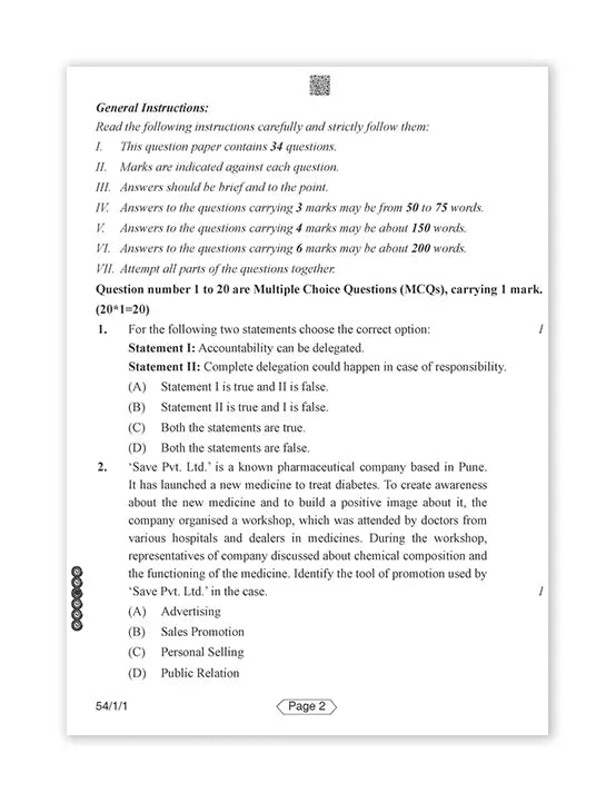 Oswaal Books – Business Studies, CBSE Exam Rehearsal for Class 12 (2025 Exam)