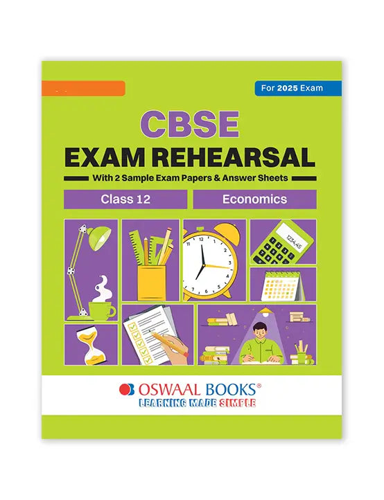 Oswaal Books – Economics, CBSE Exam Rehearsal for Class 12 (2025 Exam)