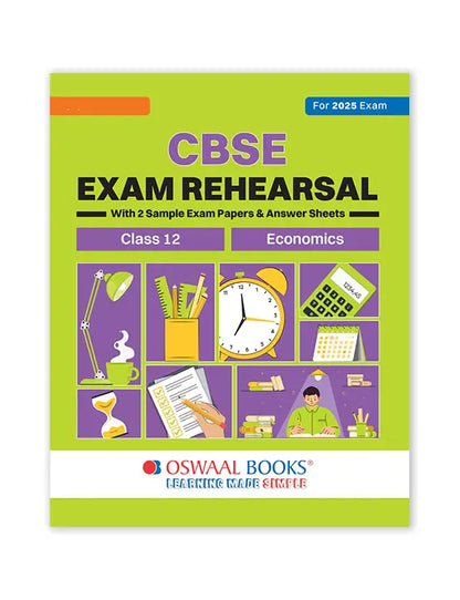 Oswaal Books – Economics, CBSE Exam Rehearsal for Class 12 (2025 Exam)