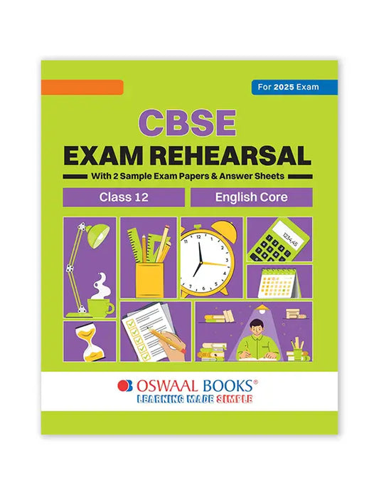 Oswaal Books – English Core, CBSE Exam Rehearsal for Class 12 (2025 Exam)