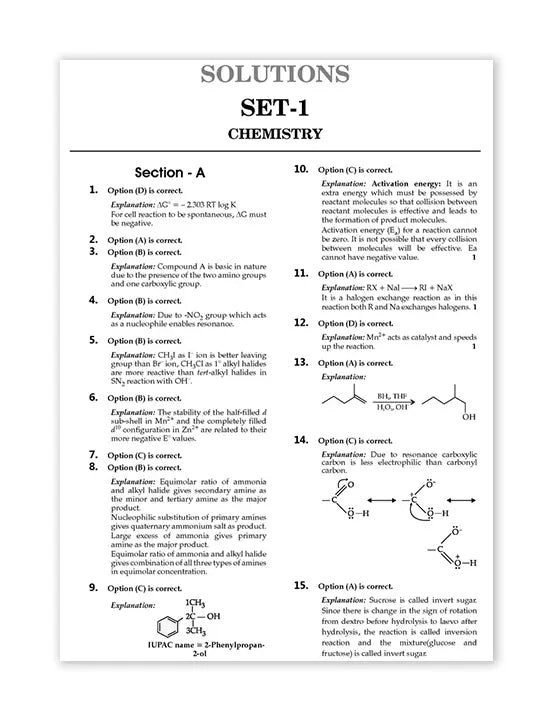 Oswaal Books – Chemistry, CBSE Exam Rehearsal for Class 12 (2025 Exam)