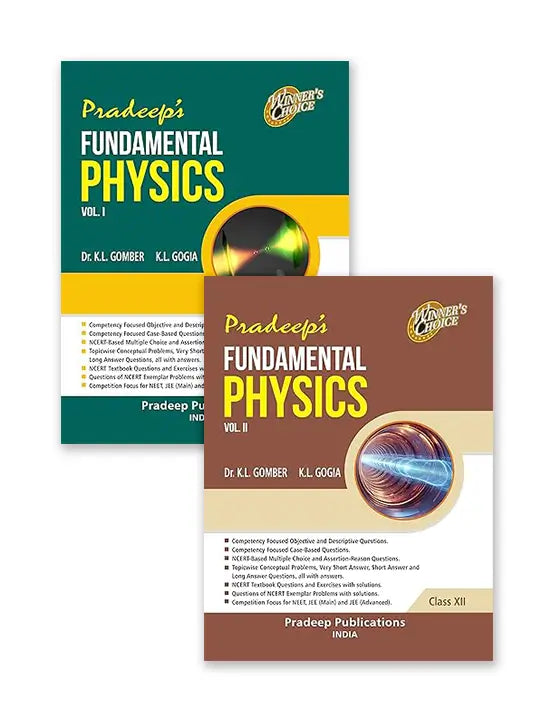Pradeep's Fundamental Physics (Vol. 1 & 2) for CBSE Class 12 - Examination 2025-2026 | Pradeep